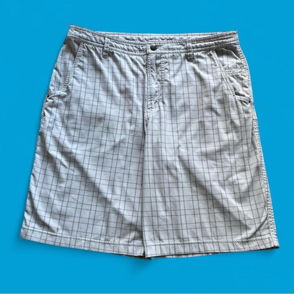 Lululemon Athletic Hybrid Plaid Chino Shorts Mens 36x10 Gym Training - Picture 1 of 8